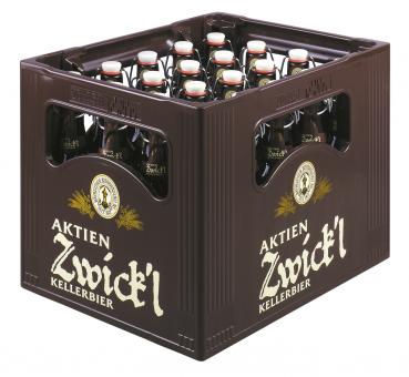 AKTIEN Zwickl Kellerbier  - Kiste 20x 0,5 Ltr.