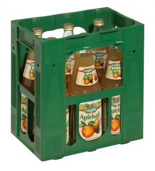 Nagler Apfelsaft naturtrüb  - Kiste 6x 1 Ltr.