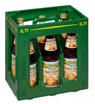 Nagler Apfel-Kirsch Nektar  - Kiste 6x 0,7 Ltr.